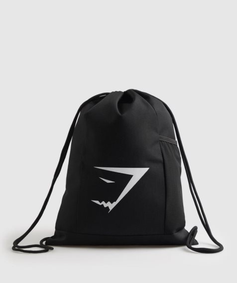 Torebka Bucket Bag Gymshark Sharkhead Gymsack Czarne | PL 710KOJ